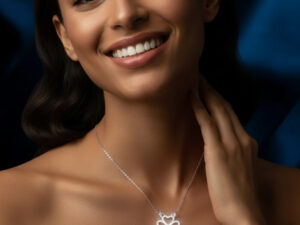 Dije Trebol de 4 hojas de acero